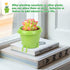2-Pack Smiling Cute Plant-Pots - Plastic Funny Face Flower Pots with Drainage, Unique Cute Planters for Indoor Plants, Gifts for Plant Lovers...