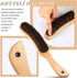 Patelai 2 Pcs Felt Brushes Felt Hat Cleaner Cowboy Hat Brush Cleaning Kit Hat Brush and Cleaning Sponge Set Horse Hair Wood Hat Brush Hat Clean Sp...
