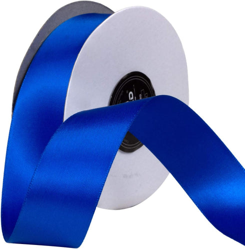 NOYI TRAXD 20 Yards Blue 1 inch Wide Double Faced Polyester Satin Ribbon for Craft,Wedding,Gift Wrapping,Bow Making & Other Projects...