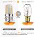 DiCUNO E17 LED Bulb Dimmable, Under Microwave Oven Appliance Light, 4W (30W Incandescent Equivalent), Warm White 3000K, AC110-130V for Stove Top L...
