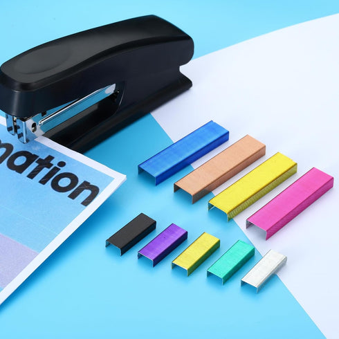 PATIKIL Staples for Stapler, 4 Pack(1000Pcs Staples Per Pack) 26/6 Standard 1/4 Inch Length Staples Jam Free for Home Office Supplies, Black...