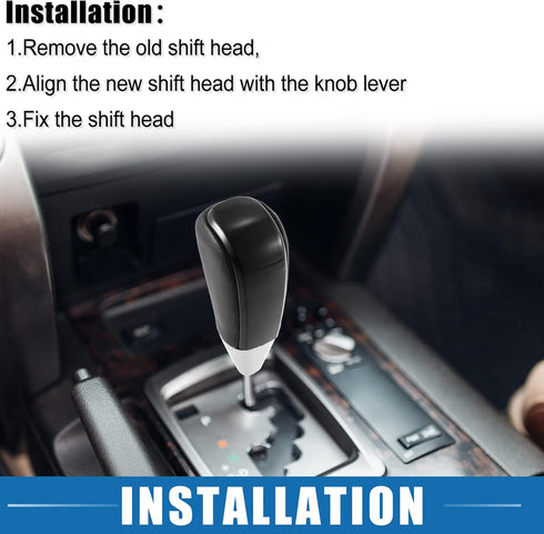 Car Automatic Gear Stick Shift Knob Gear Shift Knob Stick Shifter for Toyota Land Cruiser 2016-2021 4Runner 2003-2021 Tundra 2008-2021 Black...