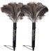 Aldwin Ostrich Feather Duster Retractable 2 Pack,16 inch Genuine Fluffy Natural Handheld Feather Dusters for Cleaning Supplies, Washable,Car, Offi...