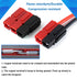 smseace 10Pairs 45Amp Power Connectors 4-6mm² (10-12AWG) Quick Connect/Disconnect Power Pole connectors for Forklift/Golf cart/Charger System/Lawn...