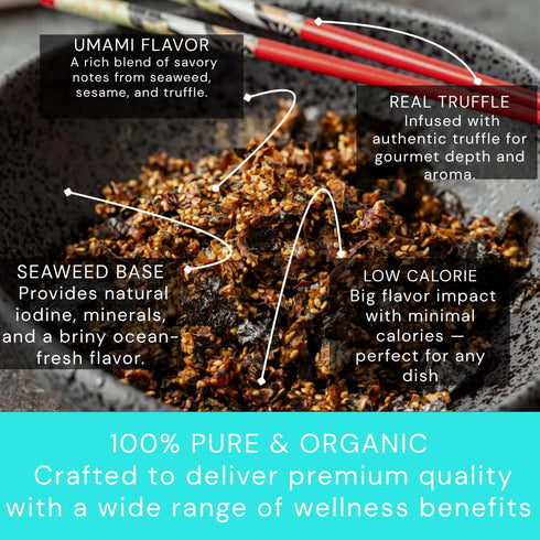 Ocean Balance Spicy Furikake Seasoning w/Cayenne Pepper –Furikake Seasoning w/Sesame Seeds + Maine Coast Seaweed – Great for Sushi Rice Seasoning,...