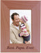 CustomGiftsNow Best Papa Ever - Wood Picture Frame (4x6 Vertical)...
