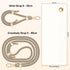 UKON Cell Phone Lanyard,Crossbody Lanyard and Wrist Strap Premium Metal Buckle Phone Charms with 2 X Phone Patch Compatible with All Smartphone(Kh...