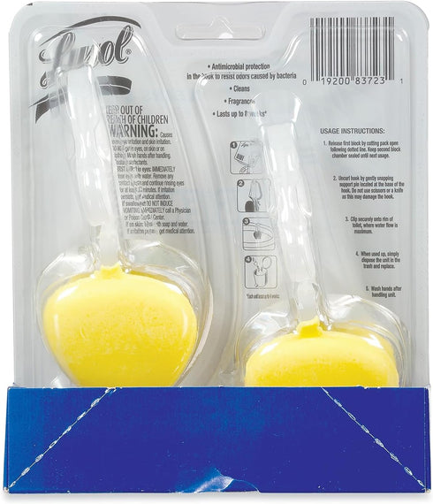 Lysol Automatic In-The-Bowl Toilet Cleaner, Cleans and Freshens Toilet Bowl, Lemon Breeze Scent, 2 Count (Pack of 1)...