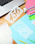 Tenare 30 Pcs Letter Stencil for Painting 4 x 7 Inch Alphabet Journal Stencil Reusable Plastic Letter and Number Stencil Font Template for Journal...
