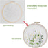 Full range embroidery kits for beginners stamped embroidery kit includes embroidery cloth with pattern embroidery hoop instruction color embroider...