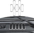 RT-TCZ for Jeep JL Hood Vents Cover Trim Chrome for Jeep Wrangler JL JLU Gladiator JT 2018-2024 Chrome Exterior Accessories 7pcs...