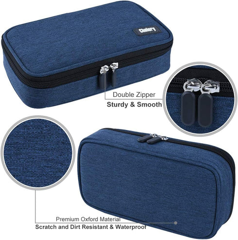 Big Capacity Pencil Case Large Pencil Bag Pouch Pen Case Pencil Marker Holder Stationery Storage Makeup Bag for Office Supplies Adults...