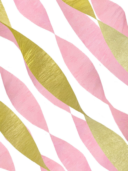 Gold Metallic Crepe Paper Streamers, 2 Rolls Made in USA...