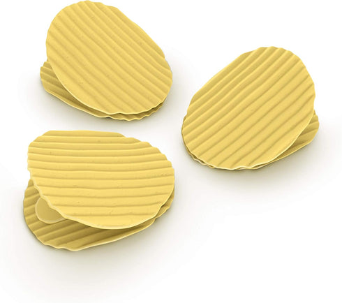 Genuine Fred, POTATO CLIPS, Set of 4, Wavy Chip Bag Closures, Chip Clips, Bag Clips, Patented Design...
