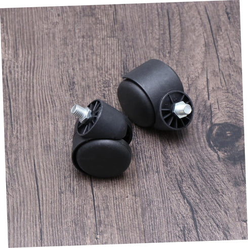 Casters 2 Pcs 2 Wheels for Office Chair Swivel Computer Chair Wheels Wheel with Screw 360 Degree Wheels Replacement Wheelchair Wheels Black PC Whe...