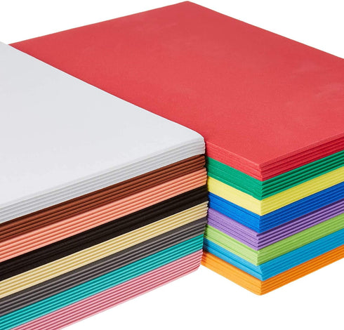 80 Pack EVA Foam Handicraft Sheets (6 x 9 Inches) Colorful Crafting Sponge Paper for Classroom Art and Craft DIY Projects | Thick and Soft Paper,1...