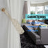 BEL AVENIR Curtain Tiebacks Magnetic Woven Curtain Holdback Drapery Tie-Back (Ivory Braid-2 Pack)...