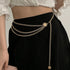 Tatibana Multilayer Metal Waist Chain Dress Belts Metal Belt for Women Girls Ladies Adjustable Body Waist Link Belts for Jeans Dresses...