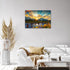 SKASNFAI Grand Teton National Park Wall Art Sunflower Landscape Canvas Mountain Artwork Landscape Print for Living Room Framed (12x16 inch)...