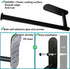 Upgraded Calegency Paper Towel Holder Under Cabinet, Wall Mounted Paper Towel Dispenser, Matte Black SUS304 Self-Adhesive and Drilling Optional La...