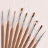 9pcs Nail Art Brush Set Nail Dotting Tools Nail Art Design Brushes Gel Polish Nail Polish Brushes 3D Nail Art Decorations Brush Nail Art Drawing P...