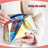 Holographic Makeup Bag Iridescent Cosmetic Pouch Clear Waterproof Portable Travel Cosmetic Pouch TPU Zippered Toiletry Organizer bag for Women 3PC...