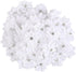 100 PCS Flower Applique Satin Ribbon Flowers Craft Mini Flowers Ribbon Flowers Hair Accessories Flower Embellishments White Graduation Cap Flowers...