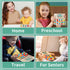 Montessori Educational Toys Brain Teaser Color Slide Puzzle Matching Games, Preschool Learning Activities Road Trip Essentials, Birthday Gifts for...