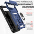 for Google Pixel 8A Case with Camera Lens Cover HD Screen Protector, Dual Layer Military-Grade Drop Tested Magnetic Ring Holder Kickstand Protecti...