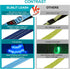Led Dog Leash, 4 Ft Light Up Dog Leash Rechargeable Waterproof, Nylon Reflective Leashes with Padded Handle for Night Walking, Safety Glow in The ...