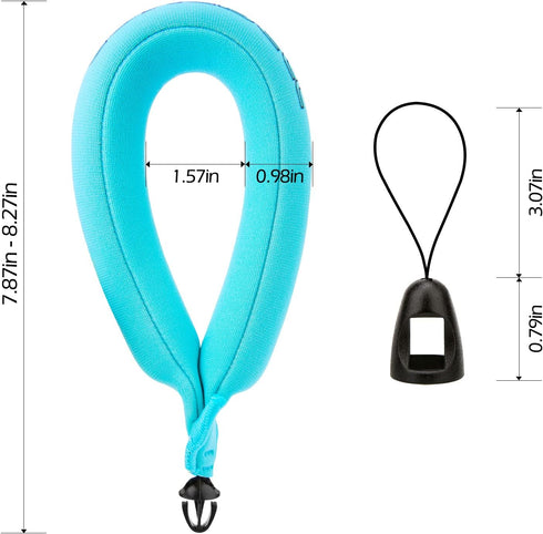 Luxebell Waterproof Camera Float, Floating Wrist Strap for GoPro Hero 11 10 9 8 7 6 5 4 AKASO Nikon Canon Camera Key Phones Case Underwater Keycha...