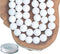 10mm Natural Matte White Alabaster Round Gemstone Frosted 80Pcs Loose Beads for Jewelry Making Bracelet with Stretch Beading Cord LPBeads...
