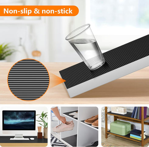 Shelf Liners for Kitchen Cabinets Non Adhesive Drawer Liner EVA Material Cupboard Mat Refrigerator Mats Washable Fridge Liner for Cabinet, Storage...