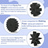 Riomh Epoxy Pen Turner Attachment, Glitter Pen Adapter for Holding Pens on Turner Machine, Sublimation Pens blank Turner Kit to Make Customized Pe...