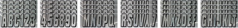 Hardline Products Series 320 Factory Matched 3-Inch Boat & PWC Registration Number Kit, Chrome/Black - CHBLK320...