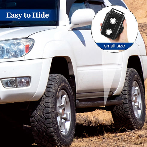 Magnetic Key Holder Under Car Waterproof Magnetic Stash Box for GPS Trackers Hide a Key Outside Magnetic key Box Under Car GPS Tracker Holder Case...