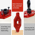 TOURACE Adjustable Drill Jig with Drill Bit for Floating Shelf, Portable Dowel Drill Guide Jig, Biscuit & Plate Joiner Woodworking Tool, Pocket Sc...