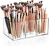 HIIMIEI Clear Makeup Brush Holder Organizer Acrylic 6-Slots Cosmetic Brushes Storage Organizer for Vanity Countertop...
