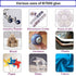 B7000 Adhesive Rhinestones Glue for Crafts, 2PCS 110ml / 3.7 fl oz B7000 Clear Glue with 5 Dotting Pen Tool, Wax Pencil and Tweezer, Jewelry Glue ...