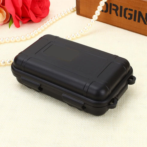 Outdoor Waterproof Shockproof Box, Plastic Tool Box Enclosure Airtight Survival Case Container Storage Travel Sealed Containers Carry Box for Camp...