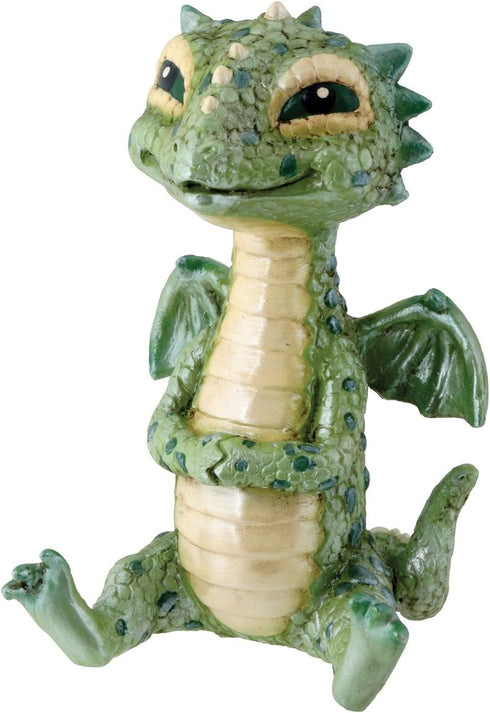 YTC Green Baby Dragon Collectible Serpent Figurine Statue Reptile Statue...