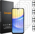 4+4 Pack Samsung Galaxy A15 5G Screen Protector, 4 Pack Tempered Glass Screen Protector with 4 Pack Camera Lens Protector, 9H Hardness Anti-Finger...
