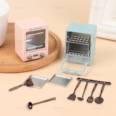 AUEAR, 5 Pack 1:12 Mini Home Kitchen Accessories Kit Spoon Shovel Cookware Tools for Kitchen Decoration...