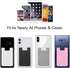 SS Card Holder for Back of Phone, Cell Phone Wallet Stick-on Credit Card Sleeve Pocket Silicone Pouch Compatible for iPhone, Samsung Galaxy and Mo...