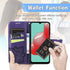 PU Leather Wallet Flip Protective Phone Case with Wrist Strap Card Slots Holder Pocket Emboss Butterfly Flower Stand Case for Samsung Galaxy A32 5...