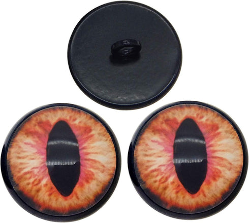 Julie Wang 20Pairs 12MM Sew On Eyes for Amigurumi Stuffed Plush Doll Glass Dragon Lizard Frog Animal Toys Domed Buttons Crafts DIY 0.47inches...