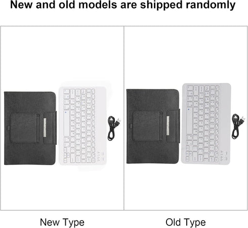 EBTOOLS Bluetooth Keyboard Case, PU Leather Waterproof Protective Cover + Keyboard with Stand, Commonly Used for All 9.7 inch to 10.1 inch Tablets...