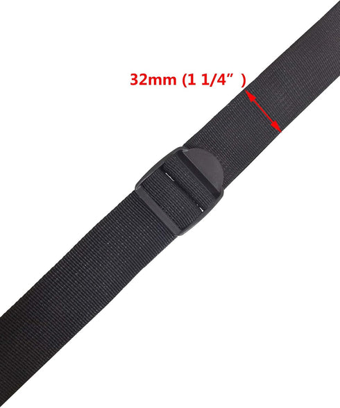 10 Pcs 1-1/4" (32mm) Plastic Slide Buckle Tension Locks Triglide for Belt Backpack Camping Bag Belt Suitcase (Black)...