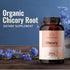 HERBAMAMA Organic Chicory Root Supplement - Support Digestion, Gut Health & Liver w/Inulin, a Prebiotic Fiber Supplement - Brain & Immunity Suppor...