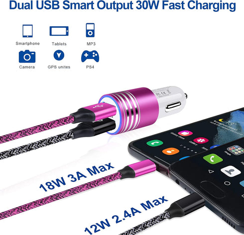 Android Moto Phone USB C Fast Charger for Moto G Fast/G Power/G Stylus/G Pro/G Play,One 5G UW ace/razr/Edge+,G7 Plus/Power/Play,X4 Z Z2 Z3 Z4,QC3....